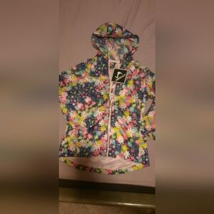 Floral Print Waterproof Jacket For Girl Size 14 Petit VERTICAL9